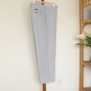 CHAPS NEW 100% Cotton Men's Classic Blue/White Striped Lightweight Pants 38X30